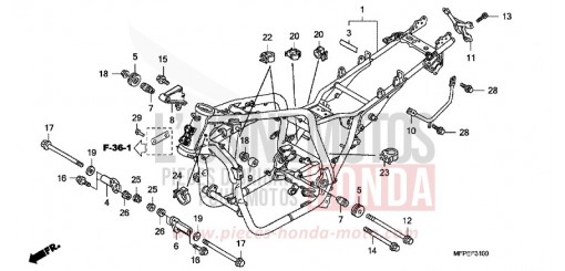 CARROSSERIE DE CHASSIS CB1300SAA de 2010